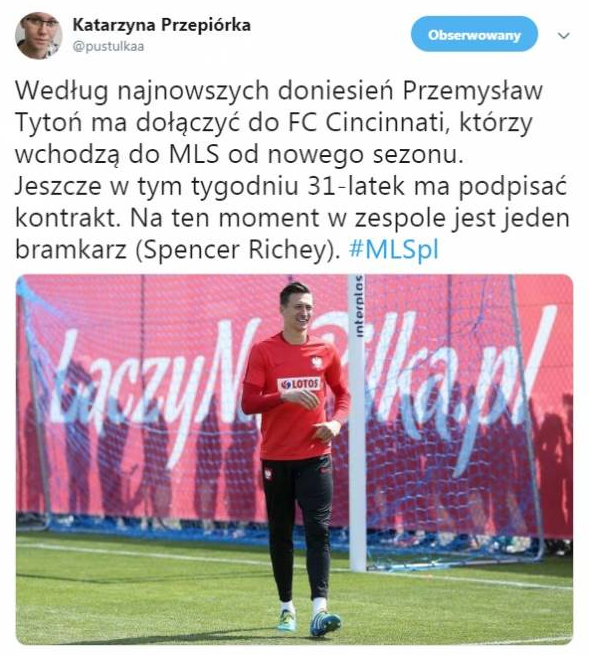 Przemysław Tytoń blisko NOWEGO KLUBU